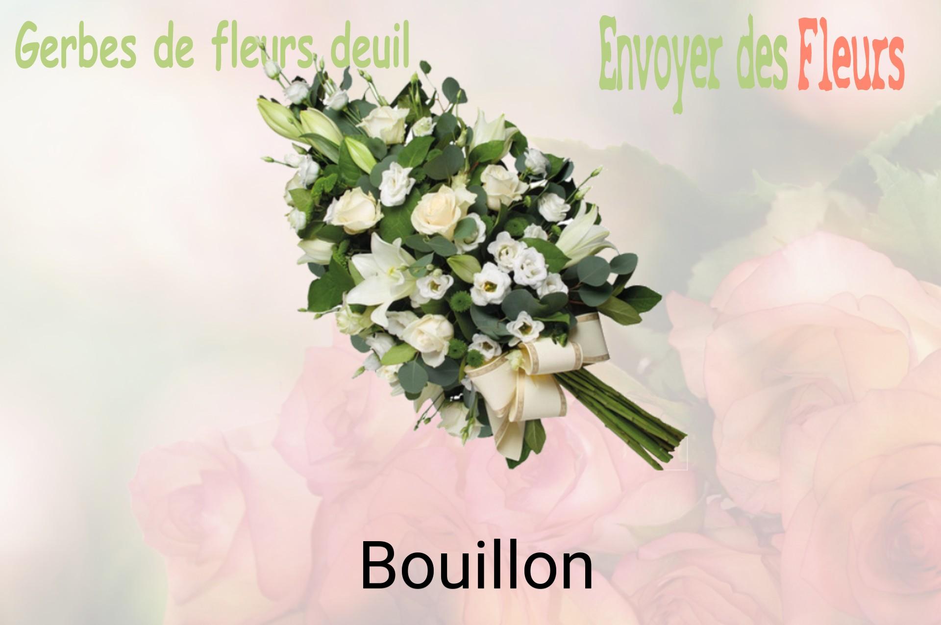 Gerbe de fleurs de deuil livrée à Bouillon